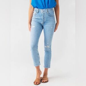 Citizens Of Humanity Jolene High Rise Slim Fit Jeans in Blue Sz 26